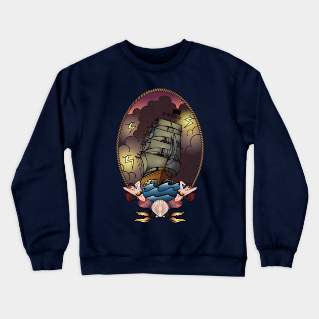 Mermaid Voyage Crewneck Sweatshirt by brittney_taylor13